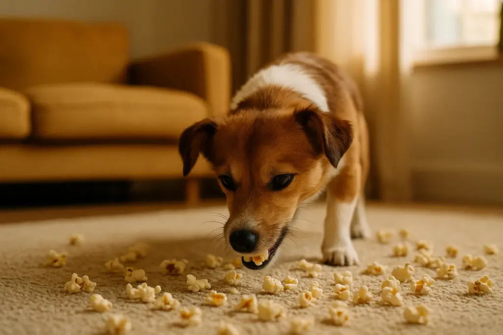 cachorro pode comer pipoca