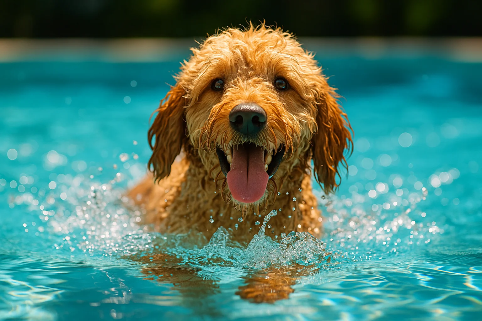 natação para cachorro
