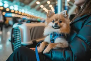 circular com cachorro no Aeroporto de Guarulhos
